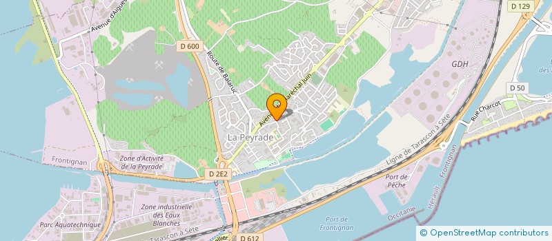 localisation de l'entreprise GEST.AIDE RESI.FOYER  BOUQUET GARRIGUES à FRONTIGNAN