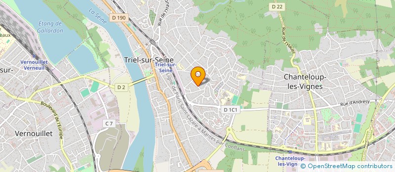 localisation de l'entreprise GEST'APPART  TRIEL-SUR-SEINE