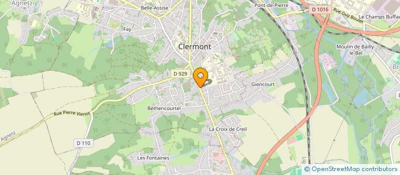 localisation de l'entreprise GEST'CLE  CLERMONT