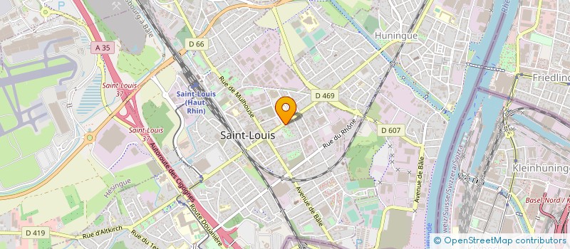 localisation de l'entreprise GEST CTRE LOC INF ET COORD ESPACE RHENAN à SAINT-LOUIS