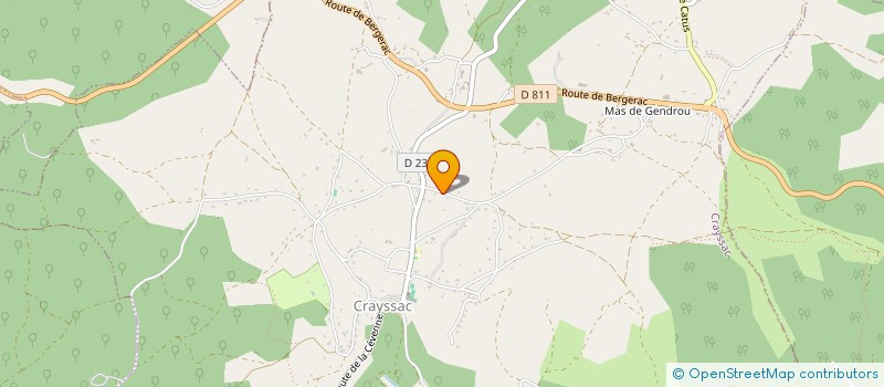 localisation de l'entreprise GEST DEVEL SITE PALEO PLAGE PTEROSAURE  CRAYSSAC