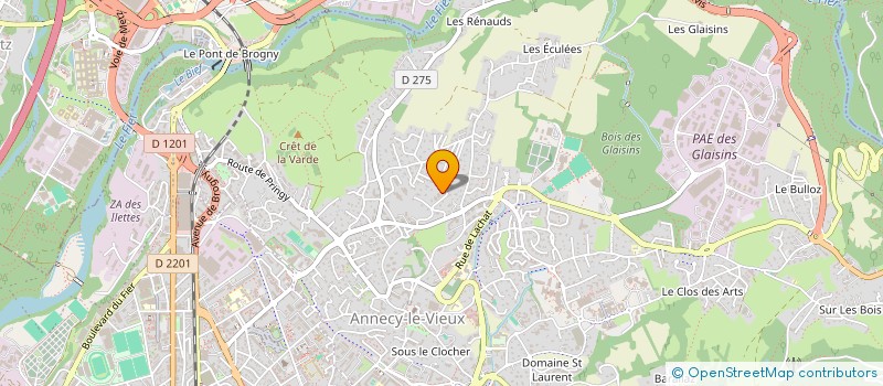 localisation de l'entreprise GEST'ESPACES à ANNECY