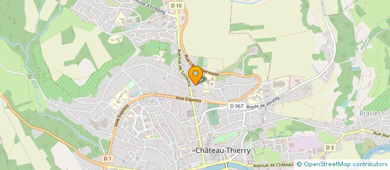 localisation de l'entreprise GEST'EXTERNE à CHATEAU-THIERRY