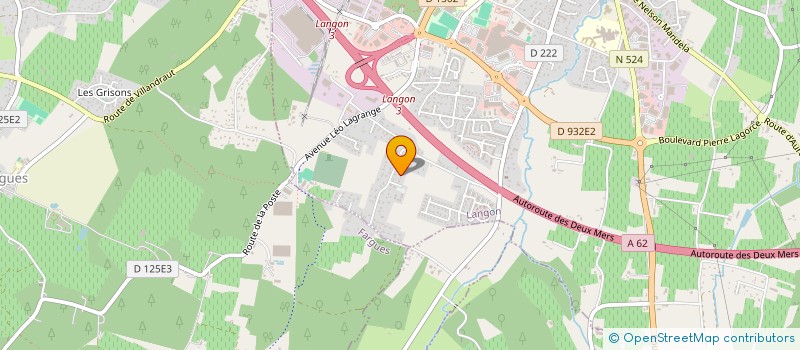 localisation de l'entreprise GEST' GROUPE  LANGON