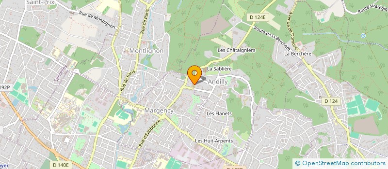 localisation de l'entreprise GEST' HOTEL  ANDILLY