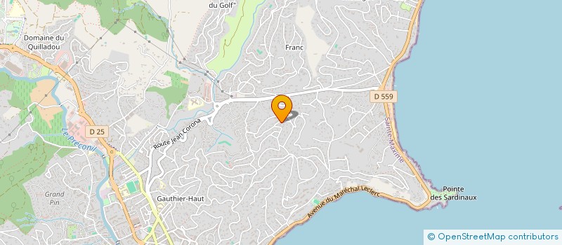 localisation de l'entreprise GEST IMM à SAINTE-MAXIME