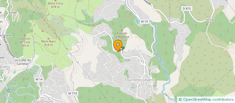 localisation de l'entreprise GEST MAISON FAM VACANCES TERRASSES  TOURRETTE-LEVENS