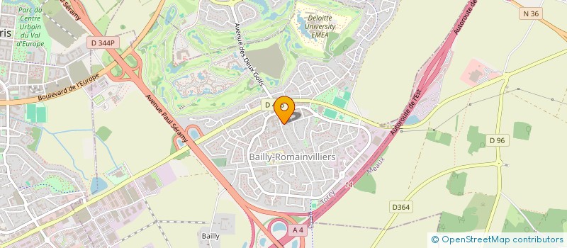 localisation de l'entreprise GEST NET  BAILLY-ROMAINVILLIERS