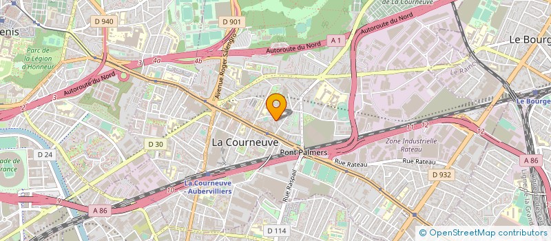 localisation de l'entreprise GEST-UP à LA COURNEUVE