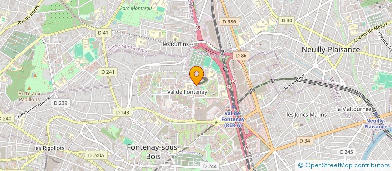 localisation de l'entreprise GEST'VIDEO à FONTENAY-SOUS-BOIS