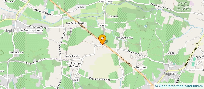 localisation de l'entreprise GEST2R HOLDING  PUGNAC