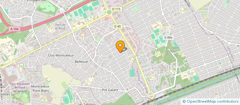 localisation de l'entreprise GEST7 à VILLEPINTE