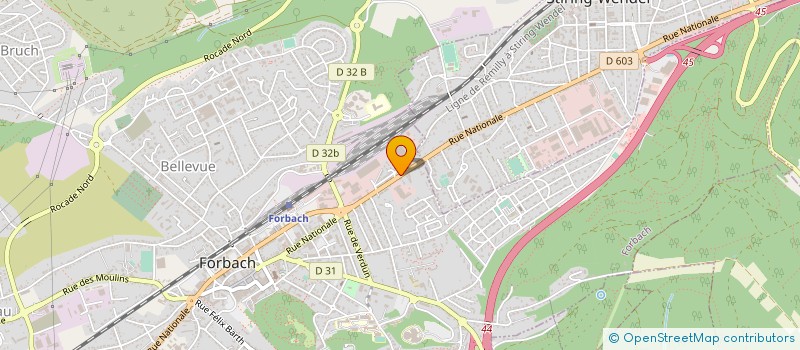 localisation de l'entreprise GESTA à FORBACH
