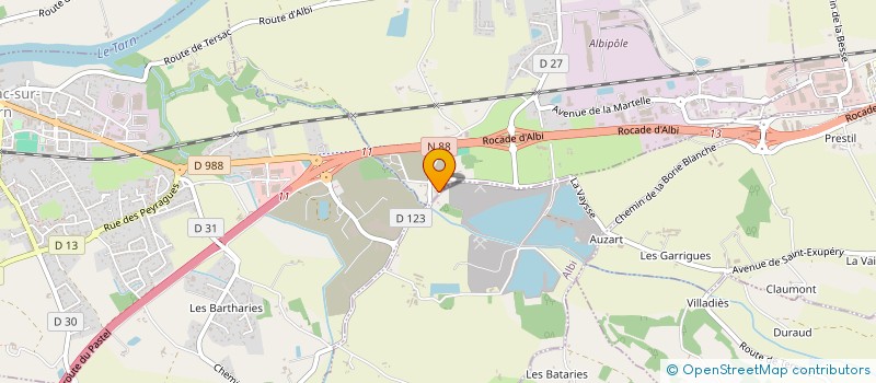 localisation de l'entreprise GESTA 81 à ALBI