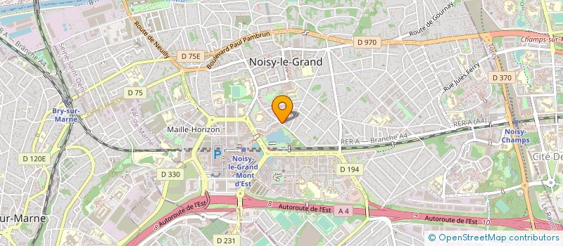localisation de l'entreprise GESTA CONSEIL à NOISY-LE-GRAND