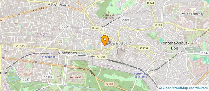 localisation de l'entreprise GESTA ILE DE FRANCE  VINCENNES