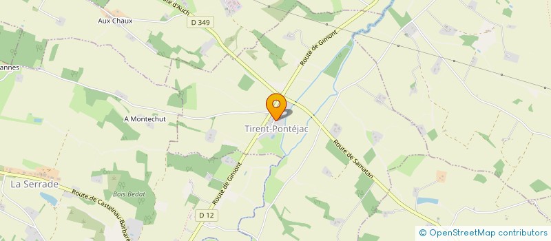 localisation de l'entreprise GESTA IMMO  TIRENT-PONTEJAC