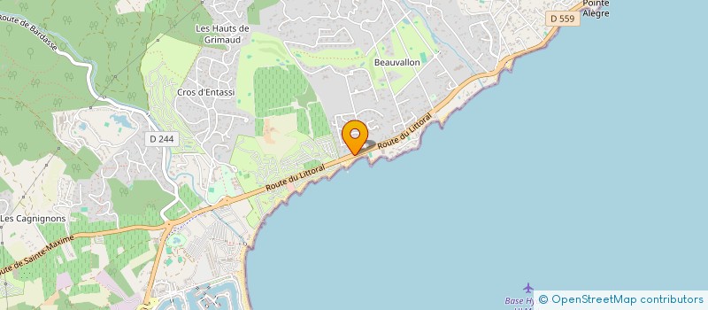 localisation de l'entreprise GESTAFIL  GRIMAUD