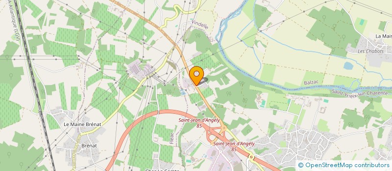 localisation de l'entreprise GESTAL à SAINT-YRIEIX-SUR-CHARENTE