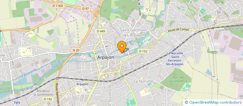 localisation de l'entreprise GESTAL  ARPAJON