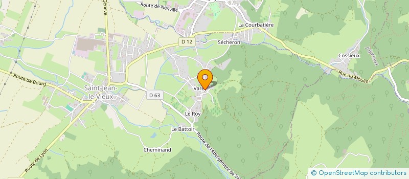 localisation de l'entreprise GESTALT ET THERAPIE DANS L'AIN  SAINT-JEAN-LE-VIEUX