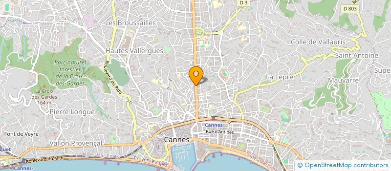 localisation de l'entreprise GESTAR à CANNES