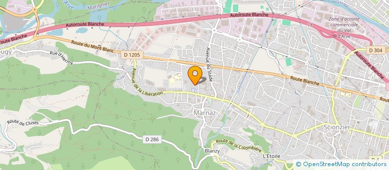 localisation de l'entreprise GESTAR à MARNAZ