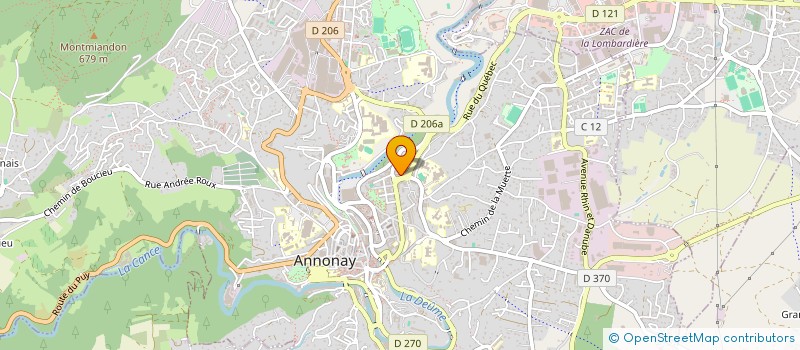 localisation de l'entreprise GESTARC à ANNONAY