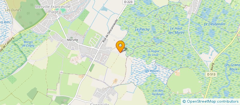 localisation de l'entreprise GESTATION PRODUCTION  MERVILLE-FRANCEVILLE-PLAGE