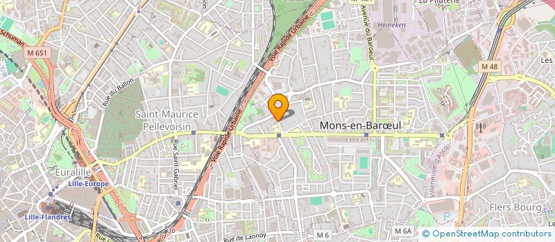 localisation de l'entreprise GESTAVISION à MONS-EN-BARŒUL