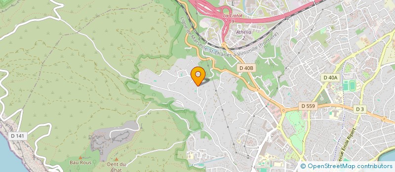 localisation de l'entreprise GESTE  LA CIOTAT