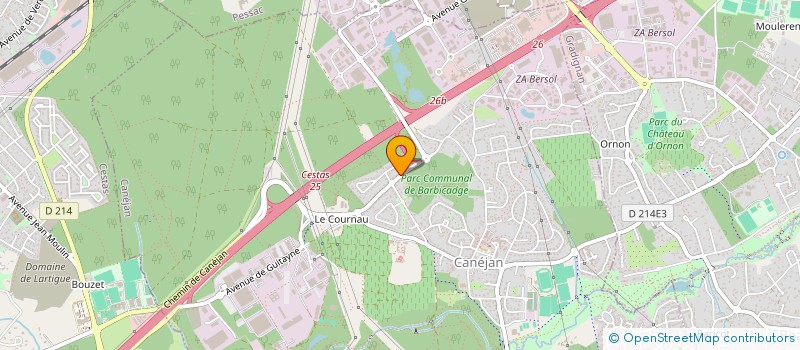localisation de l'entreprise GESTE ET SOUFFLE  CANEJAN