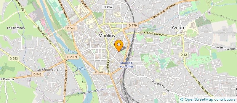 localisation de l'entreprise GESTECOM à MOULINS