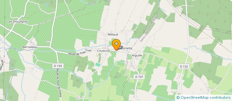 localisation de l'entreprise GESTEEL  SAINT-GIRONS-D'AIGUEVIVES