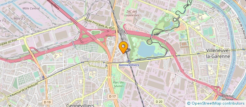 localisation de l'entreprise GESTEN à GENNEVILLIERS