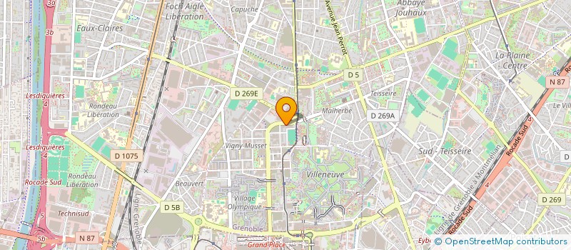 localisation de l'entreprise GESTENERGIES  GRENOBLE