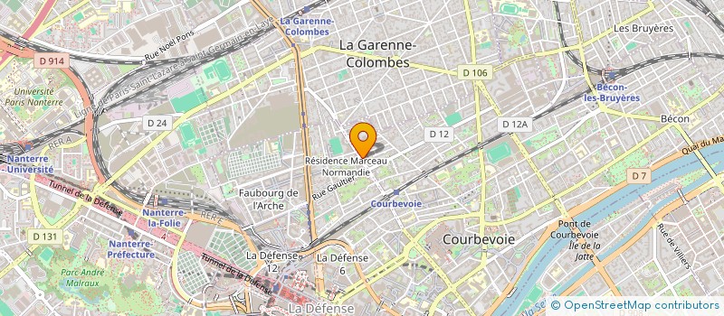 localisation de l'entreprise GESTES ENVIRONNEMENT à COURBEVOIE