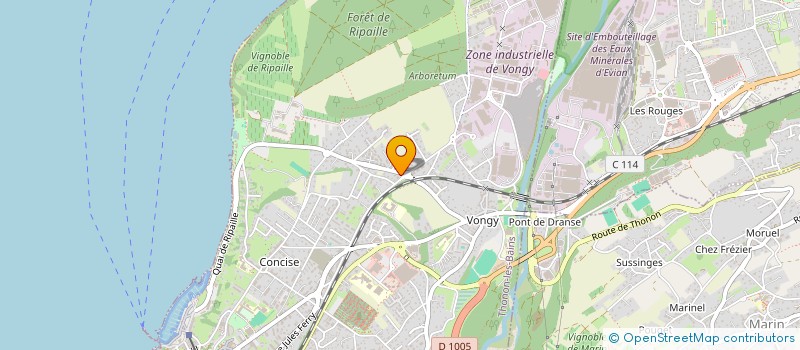 localisation de l'entreprise GESTESOFT à THONON-LES-BAINS