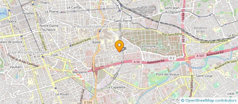 localisation de l'entreprise GESTHER à MARSEILLE