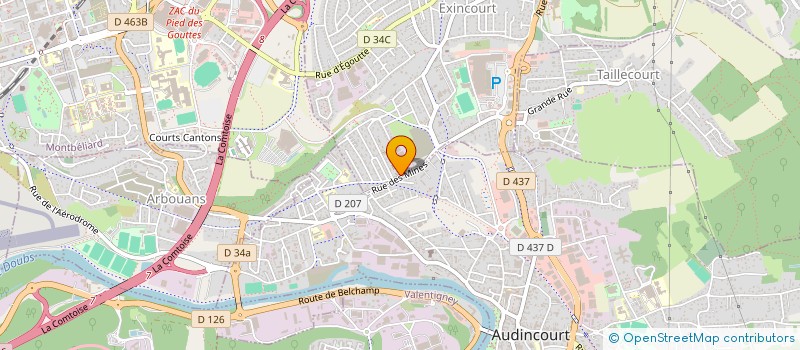 localisation de l'entreprise GESTIER  EXINCOURT