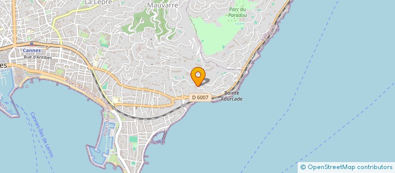 localisation de l'entreprise GESTIFA à CANNES