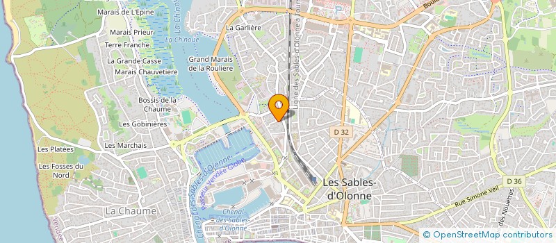 localisation de l'entreprise GESTIFAM à LES SABLES-D'OLONNE