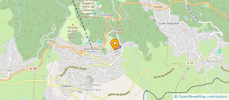 localisation de l'entreprise GESTIFRANCE SARL  FONT-ROMEU-ODEILLO-VIA