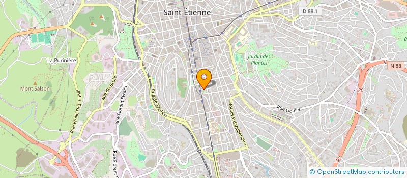 localisation de l'entreprise GESTILOC  SAINT-ETIENNE