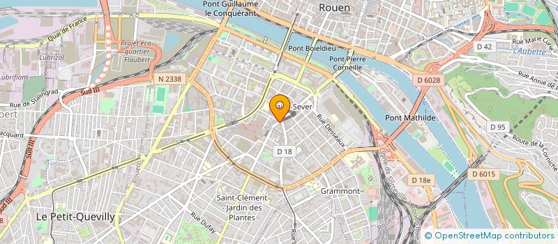 localisation de l'entreprise GESTIM à ROUEN