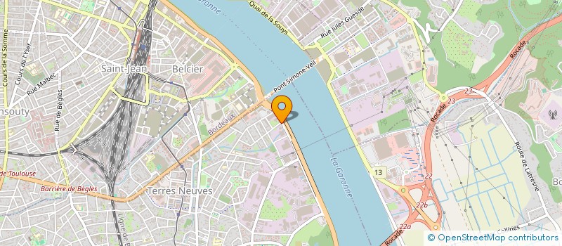 localisation de l'entreprise GESTIM à BEGLES