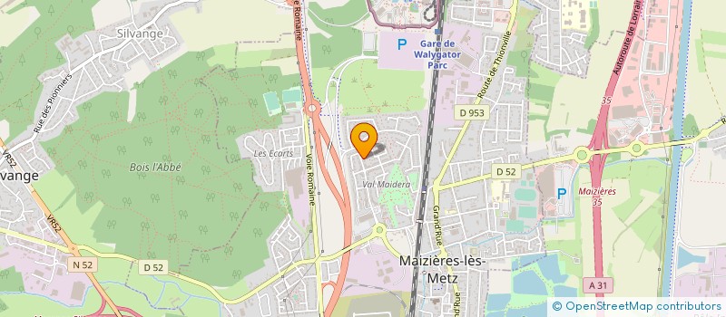 localisation de l'entreprise GESTIM'AUTO  MAIZIERES-LES-METZ