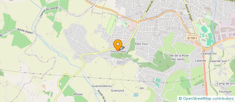 localisation de l'entreprise GESTIM FERROU  PUJOLS