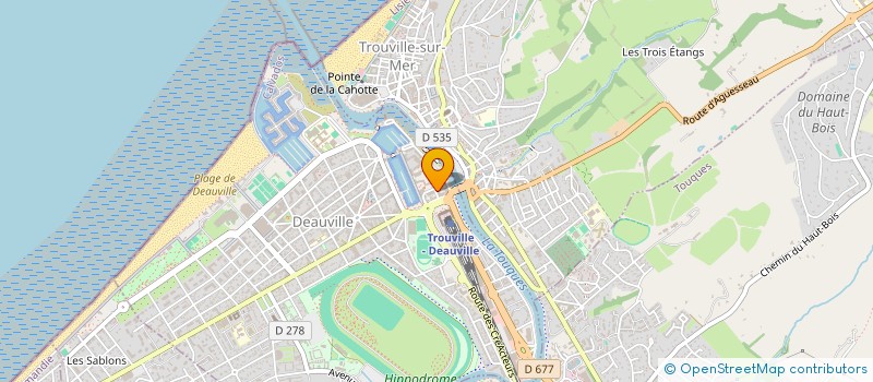 localisation de l'entreprise GESTIMEDIA  DEAUVILLE