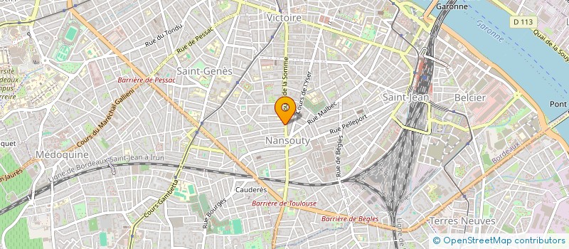 localisation de l'entreprise GESTIMMO - LES PEUPLIERS  BORDEAUX